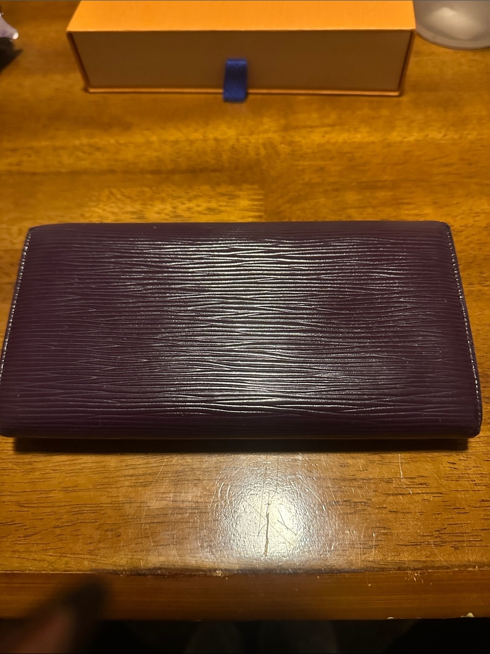 Louis Vuitton Epi Leather Long Wallet in Deep Purple - Picture 5 of 7